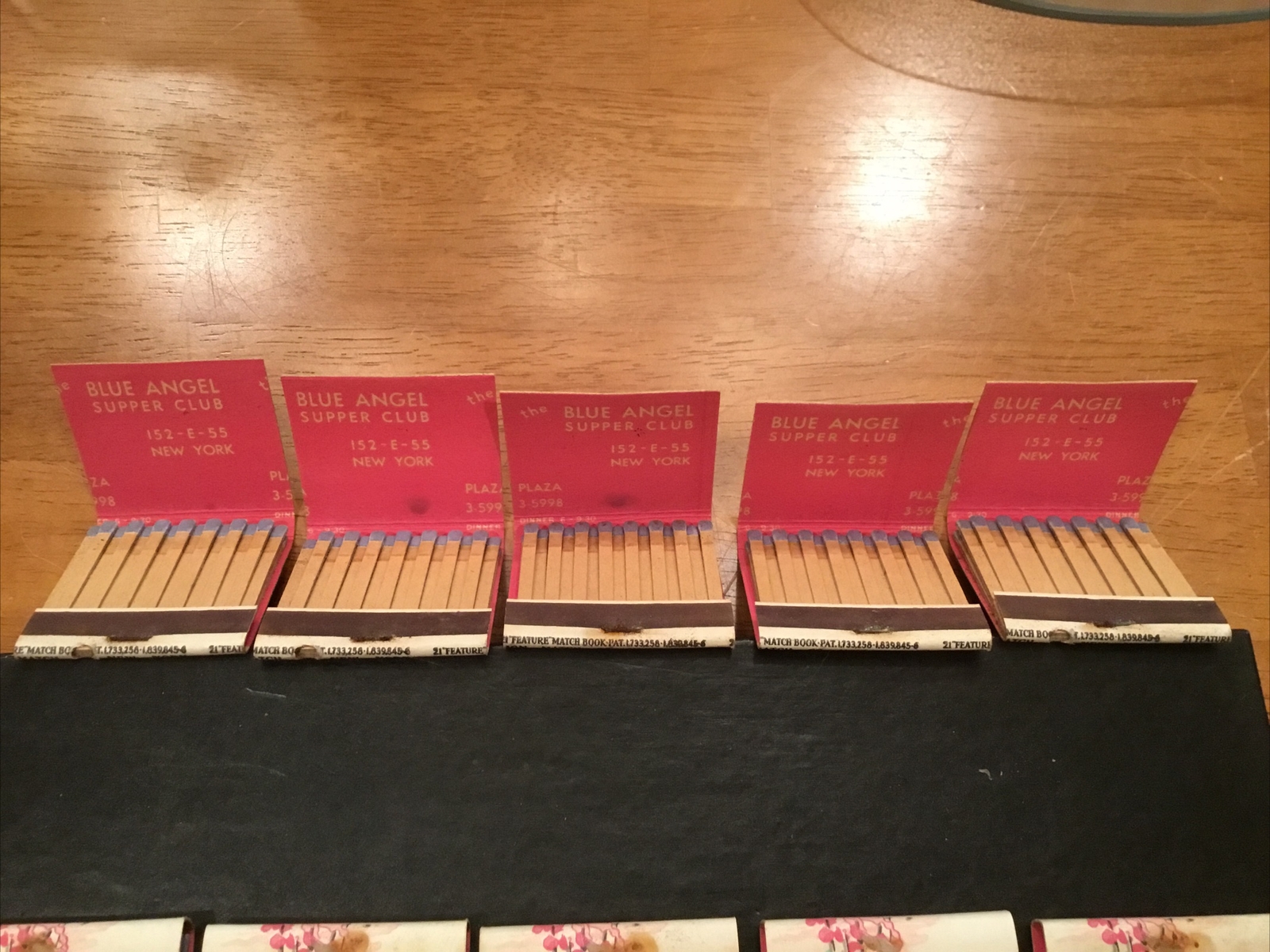 Vintage Blue Angel Supper Club 152 E 55 New York City Plaza Hotel Full Matchbook
