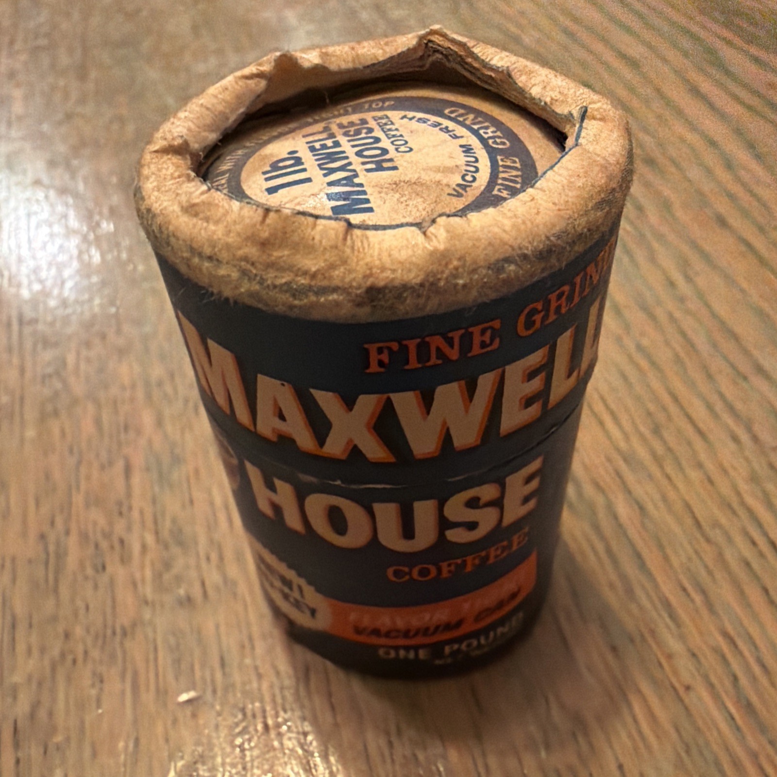Rare Vintage Maxwell House Collectible Wooden Stick Matches In Cardboard Can 🔥