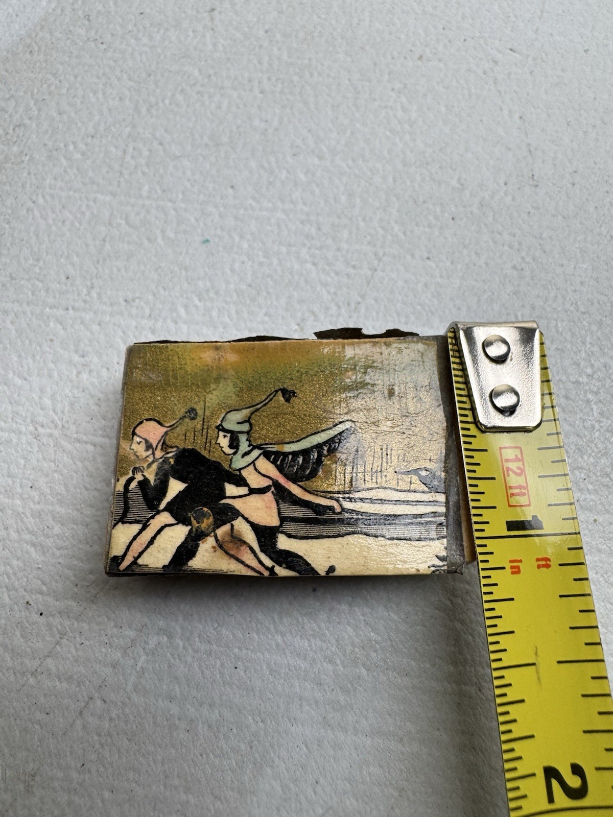 Vintage Antique Matchbook Full Cardboard Box Colorful Graphics Swedish