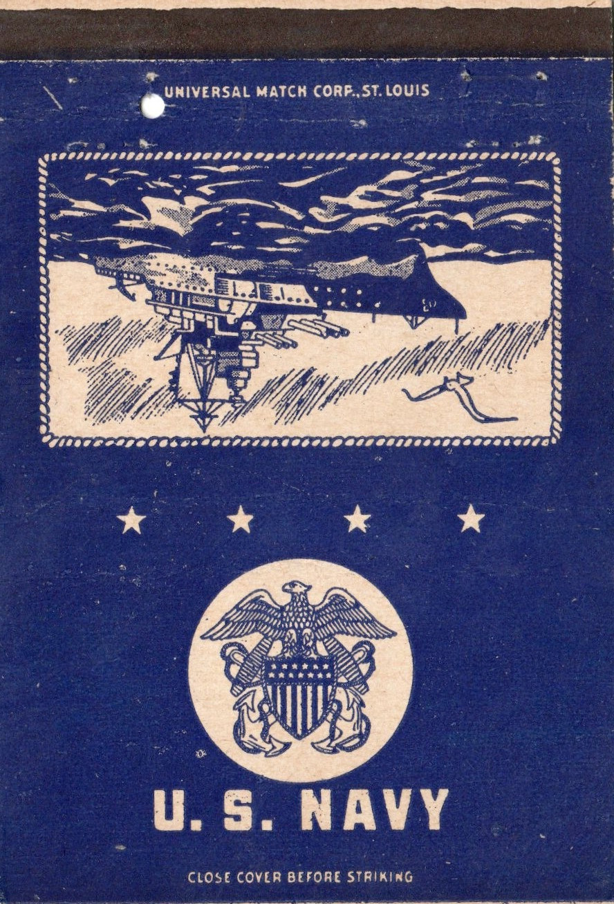 Vintage Matchcover US NAVY