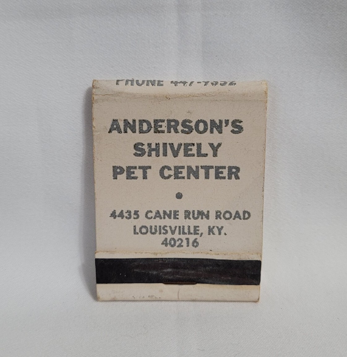 Vintage Matchbook Cover Anderson’s Shively Pet Center Louisville KY Advertising