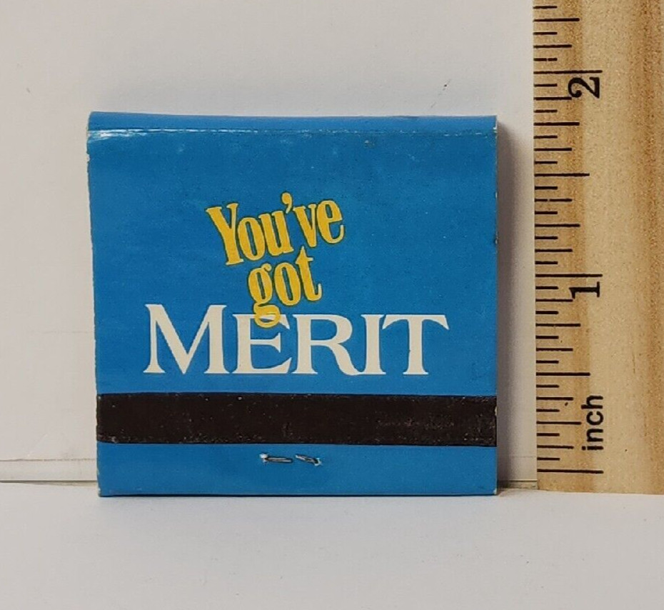 Vintage UNSTRUCK Matchbook – Merit Cigarettes – “Yes You Can” w/Man – VGC