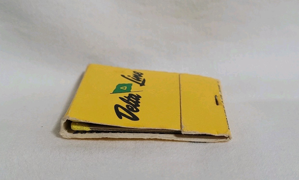 Vintage Delta Steamship Lines Matchbook Advertising Matches Full