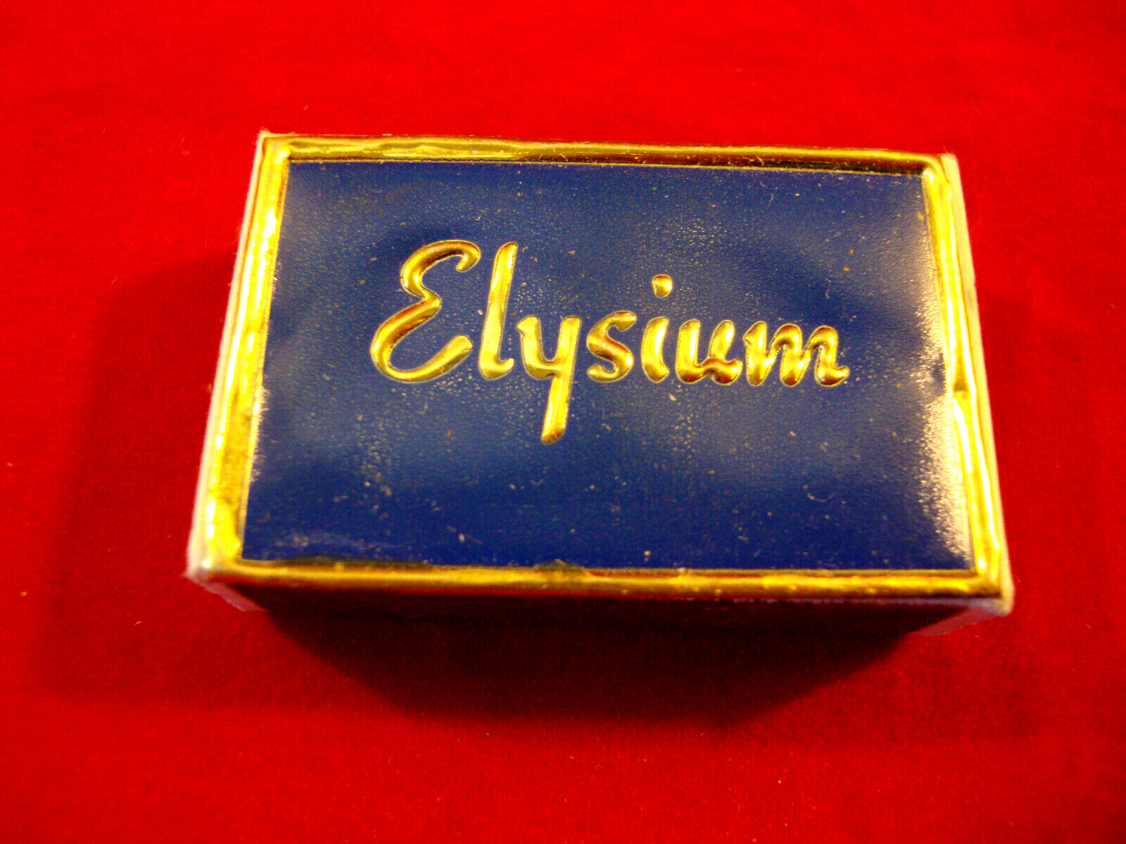 Vintage Small Matchbox from “Elysium” Unstruck w/Black Tip Matches-Made Sweden