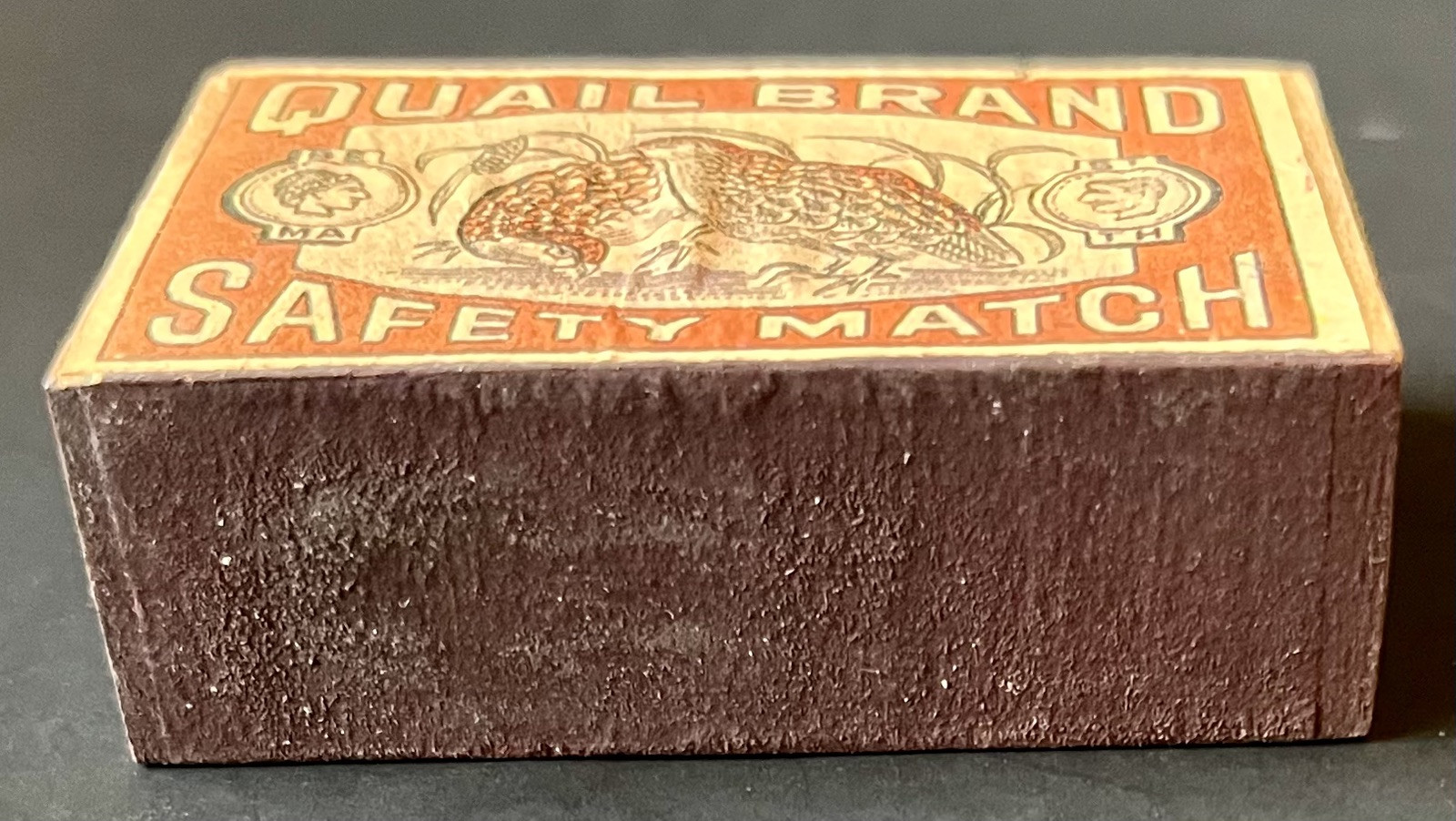 Vintage Antique Bird Quail Safety Matches Full Cardboard Box Detailed Graphics