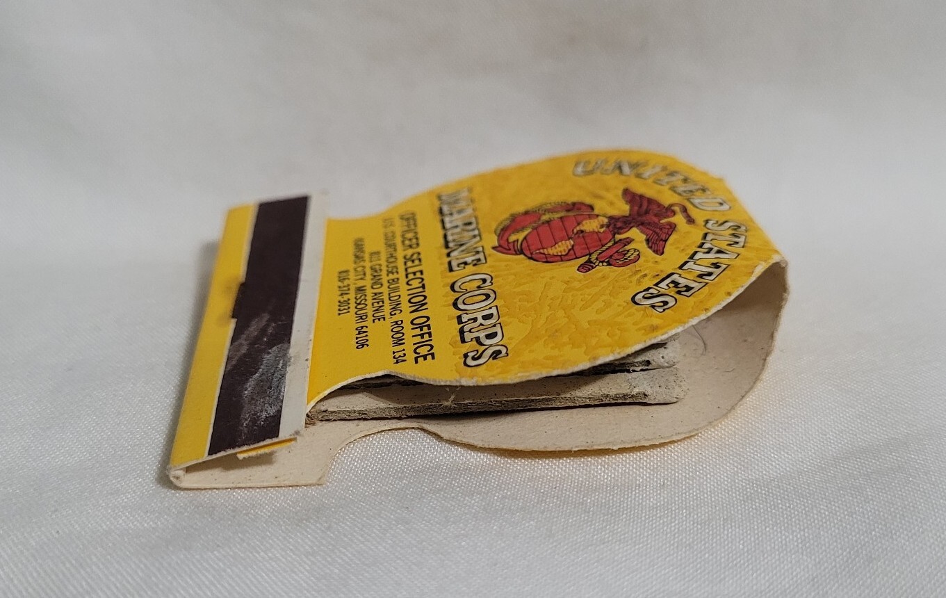 Vintage Matchbook United States Marine Corps Kansas City MO Advertising Matches