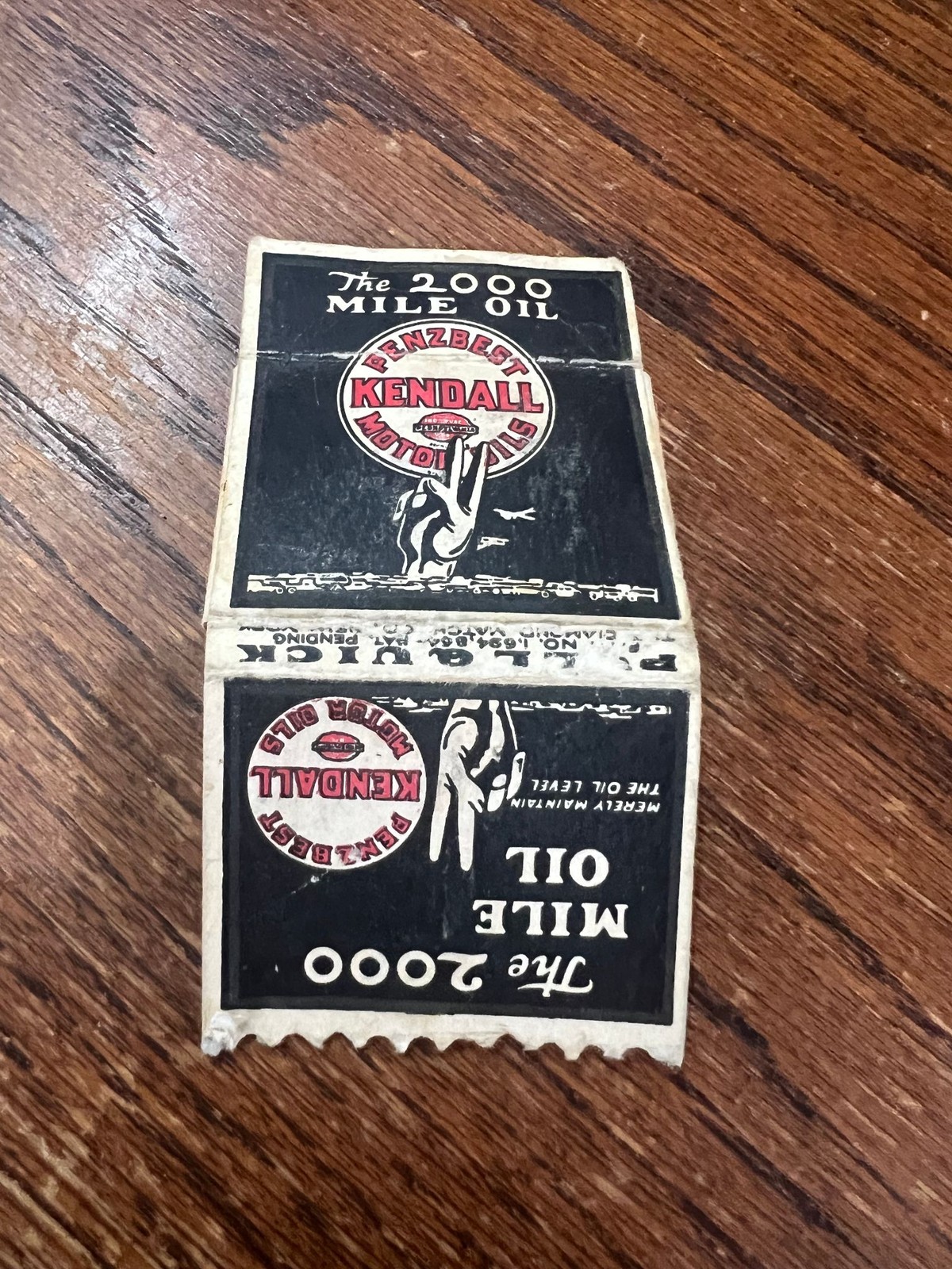 Vintage Empty Matchbook Cover Cardboard Advertising Collectible Staple Wear