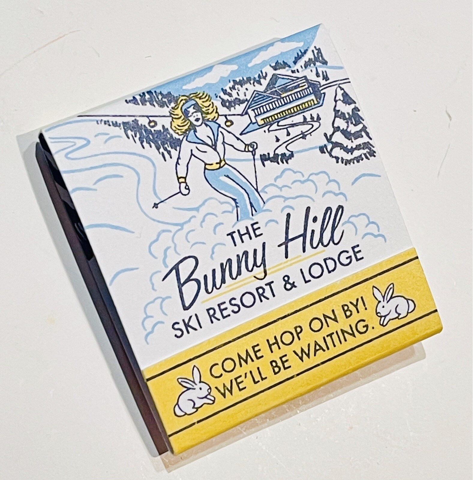Feature Matchbook “The Bunny Hill” MCM Design Ski Bunny
