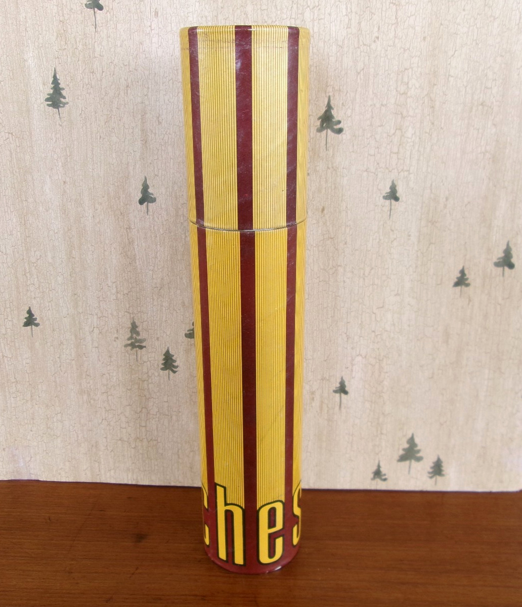 Vintage Fireplace Long Safety Matches in Cardboard Tube ~ Made in Korea