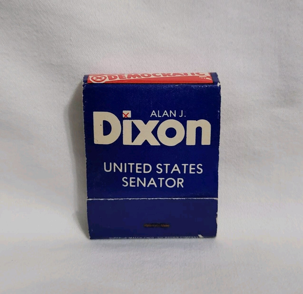 Vintage Alan J Dixon United States Senator Matchbook Advertising Matches Full