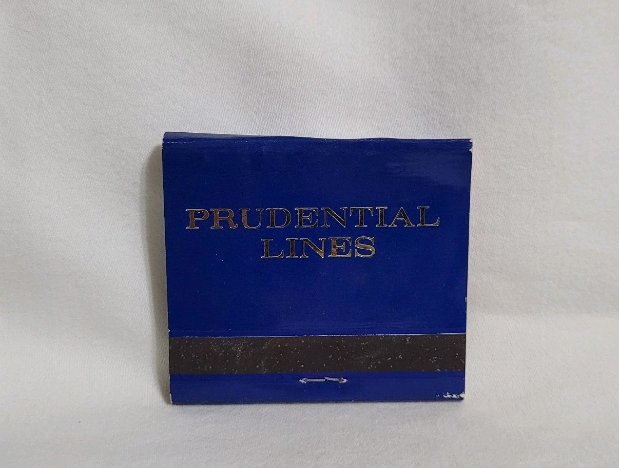 Vintage Prudential Grace Lines Steam Cruise Ship Matchbook Advertising Full