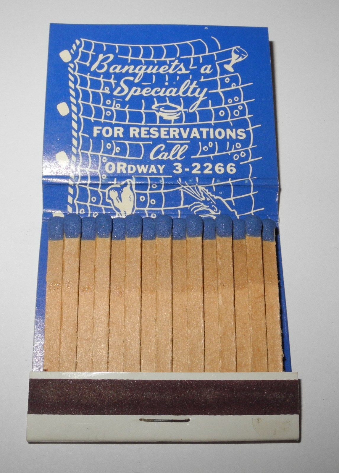Vintage Baseball Joe DiMaggio’s Resturant San Francisco Souvenir Pin Matchbook