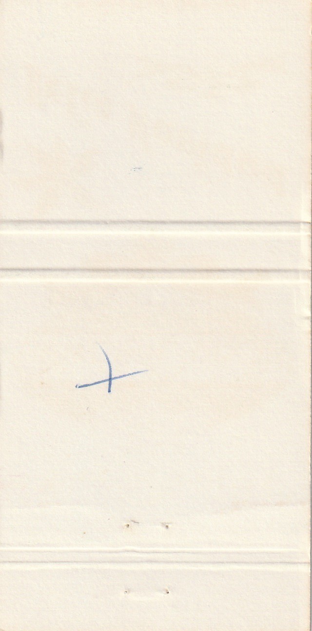 UNSTRUCK MATCHBOOK COVER – MERRY CHRISTMAS – FELIZ NAVIDAD