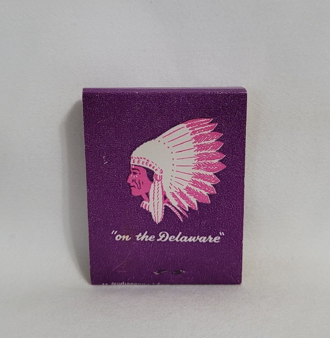 Vintage Matchbook Indian Rock Restaurant Upper Black Eddy PA Advertising Full
