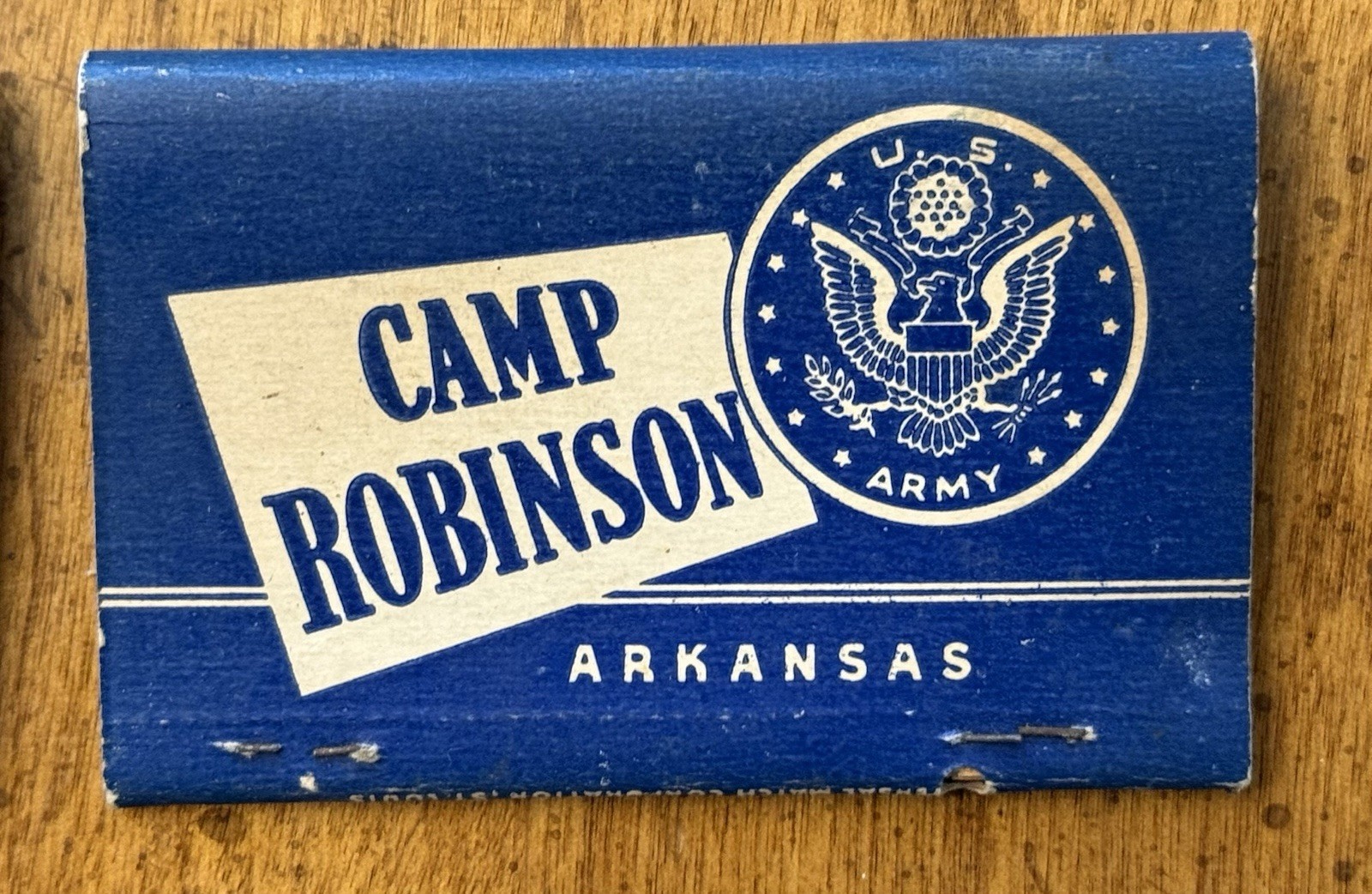 (3) VINTAGE Camp Robinson Arkansas FULL Matchbooks United States Army