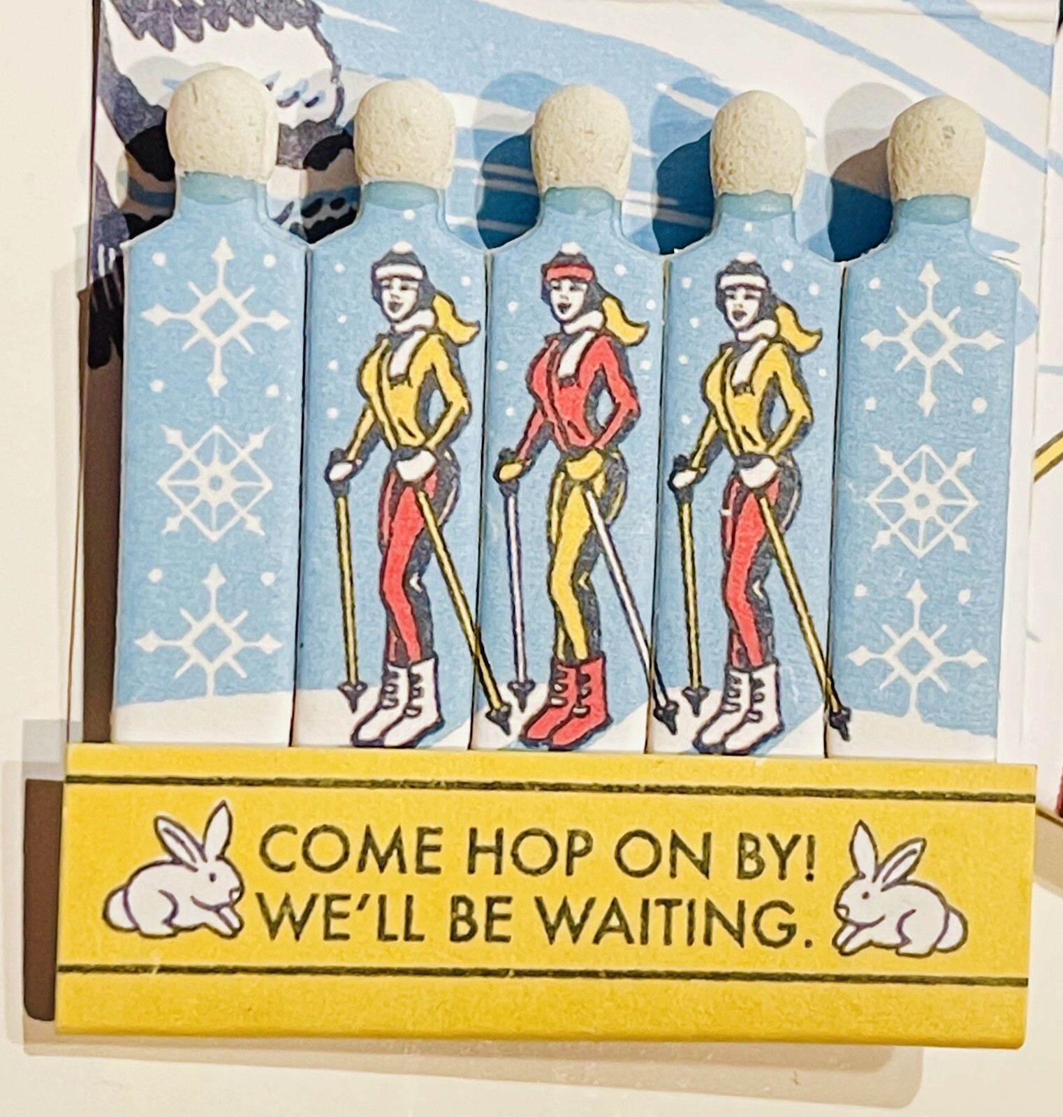 Feature Matchbook “The Bunny Hill” MCM Design Ski Bunny