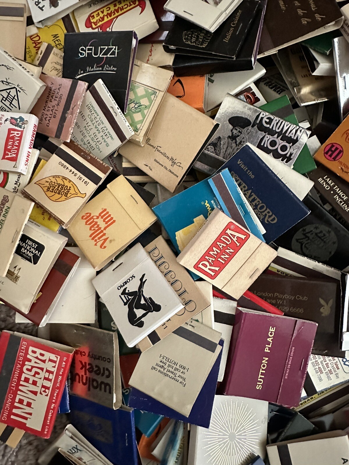 Vintage Matchbooks Unsearched Full & Unstrk Mint Condition Freshest Batch 60 Lot