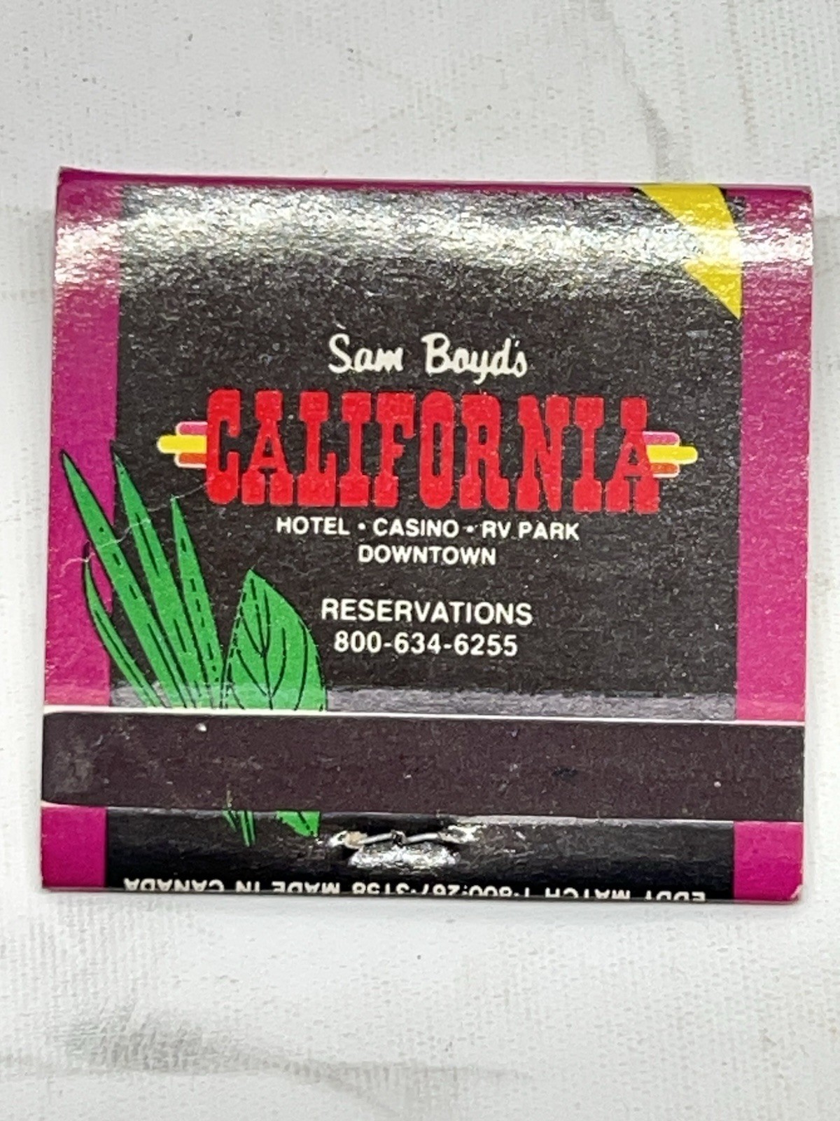 Vintage Matchbooks Restaurants NV, CA Hotels Unstruck Matches Lot Of 12