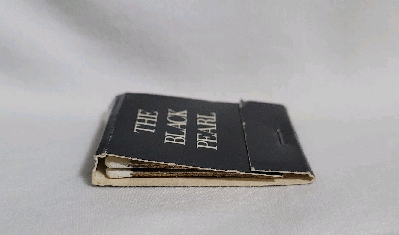 Vintage Matchbook The Black Pearl Restaurant Baltimore Maryland Advertising