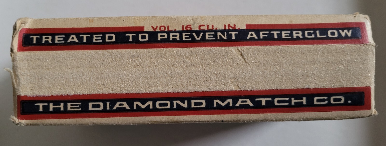 Old True American Diamond Matches Cardboard Match Box W/ Indian Picture