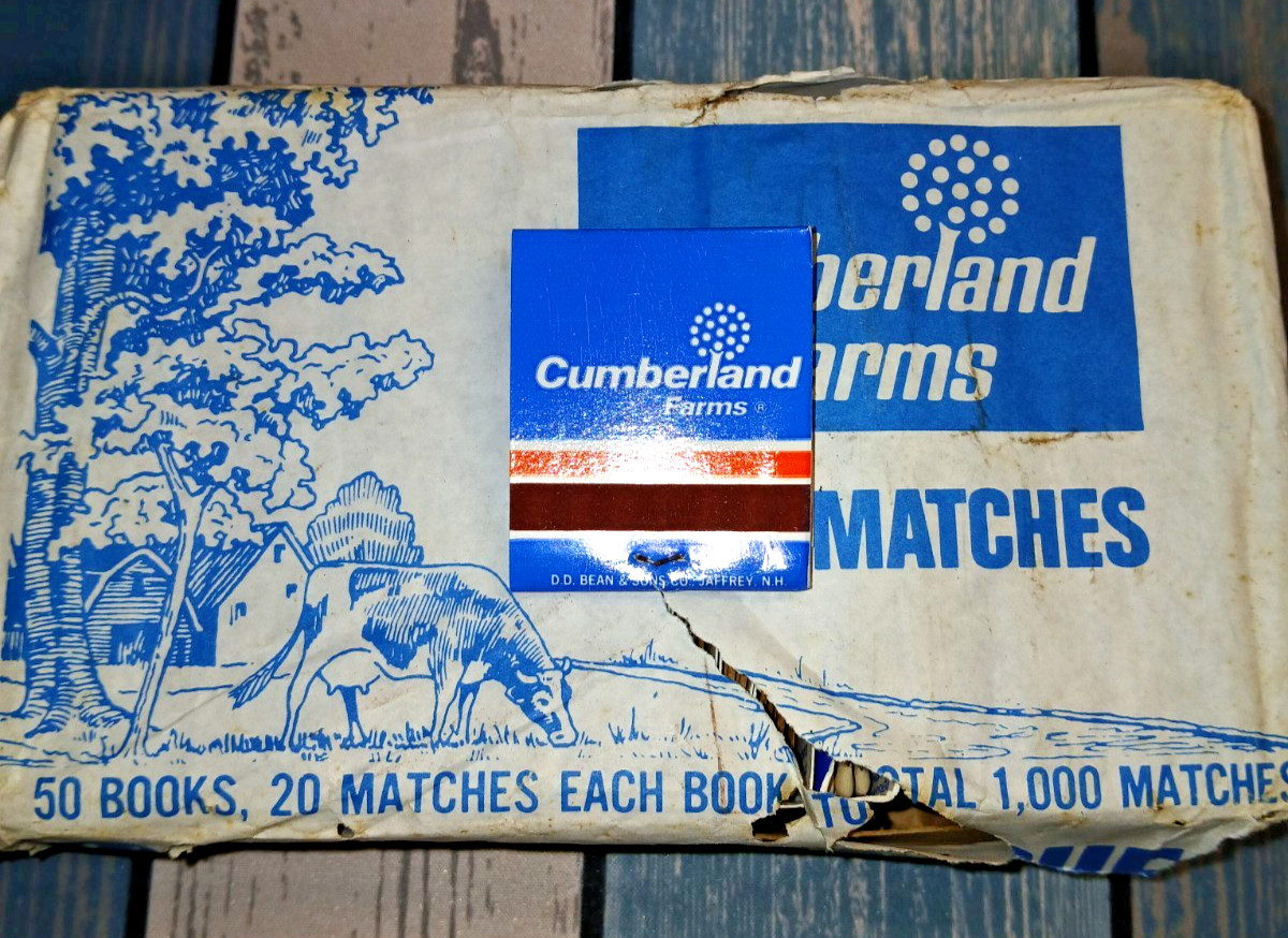 Vintage “CUMBERLAND FARMS” …Full box of 50 Matchbooks