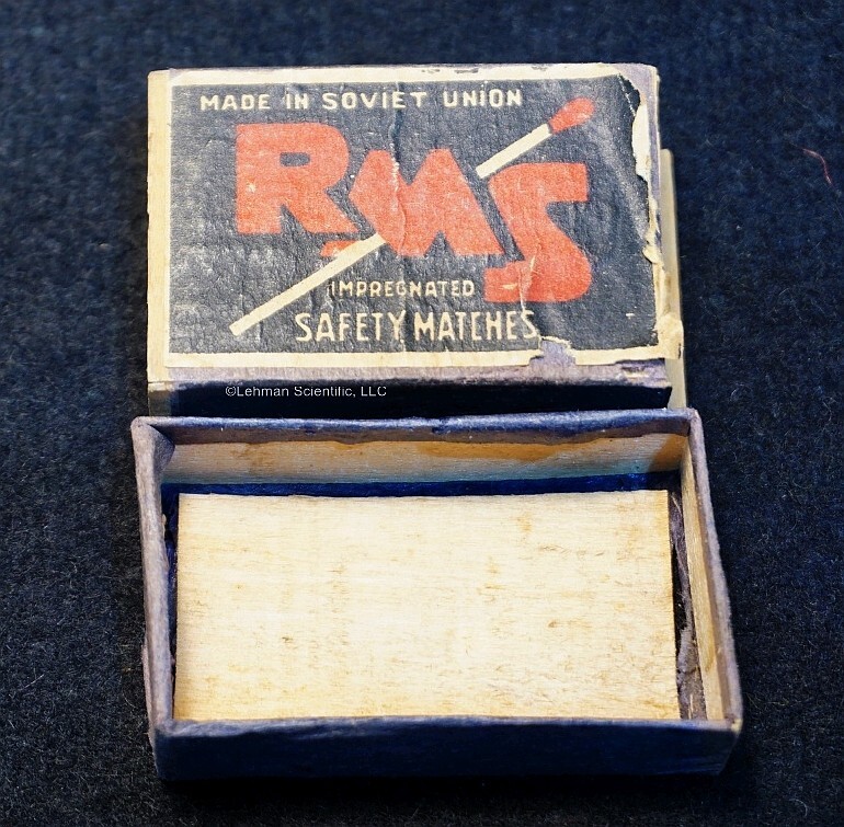 Vintage/Antique Wooden/Cardboard match box from Soviet Union!