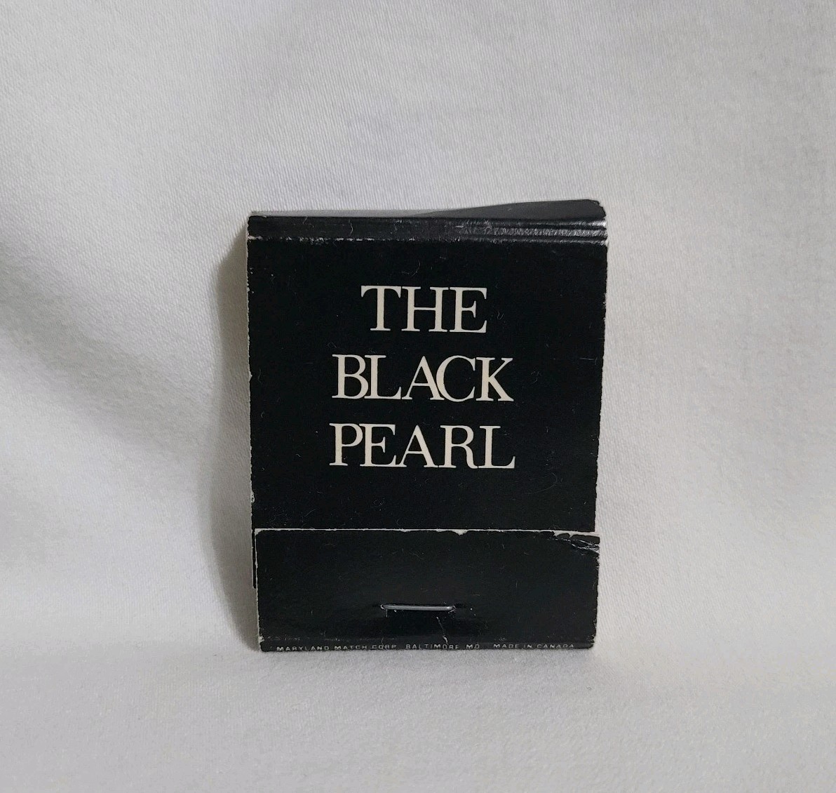 Vintage Matchbook The Black Pearl Restaurant Baltimore Maryland Advertising