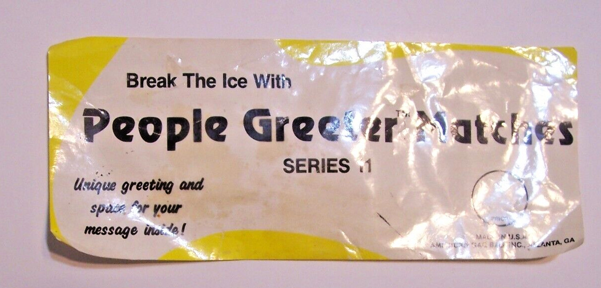 9 Collectible New Vintage Matchbook Lot People Greeters Sexey Pick Up Lines 1984