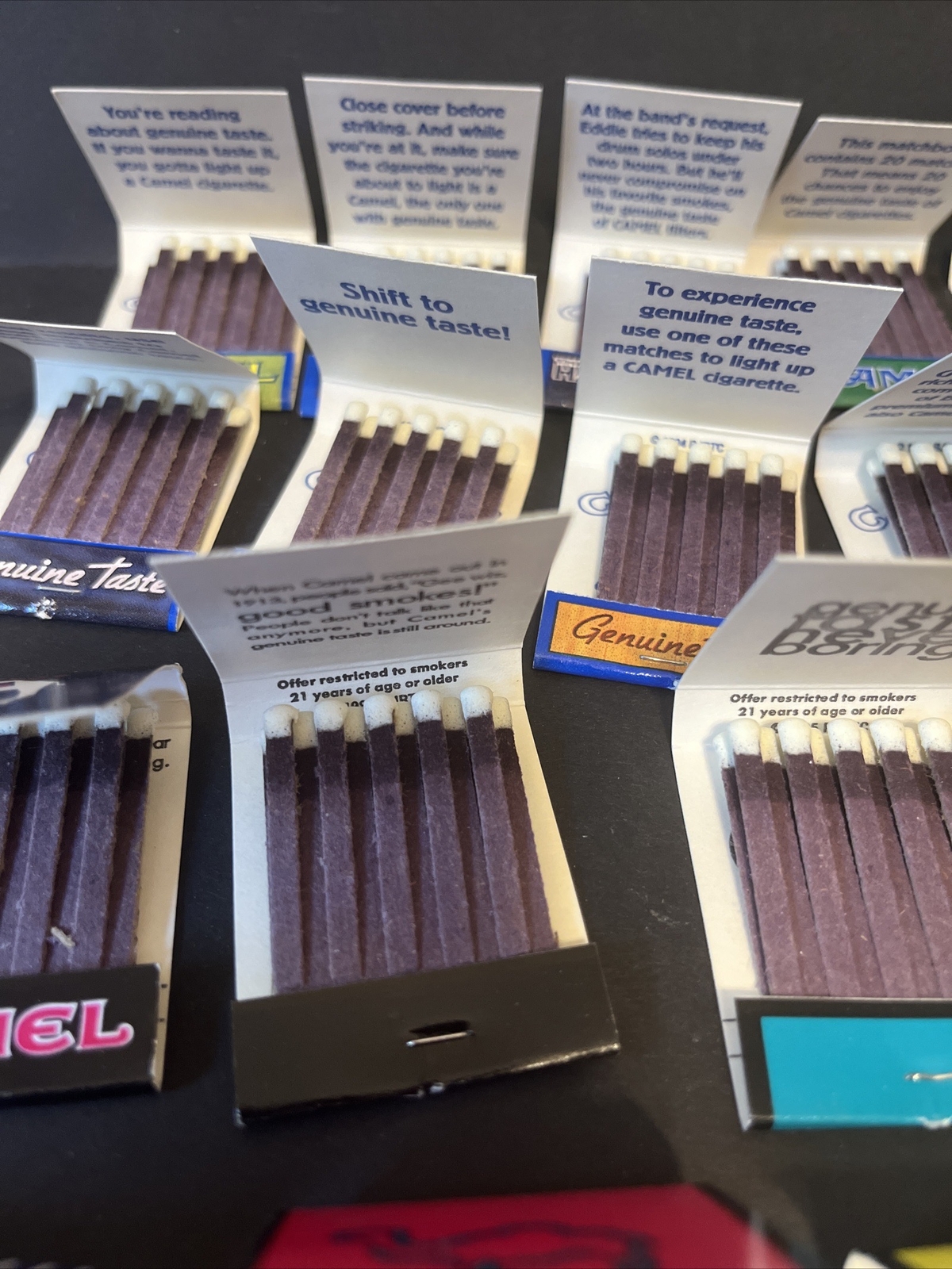 Lot Of 20 Vintage Unused FULL Camel Matchbooks Matches From 1991-2008 Look!