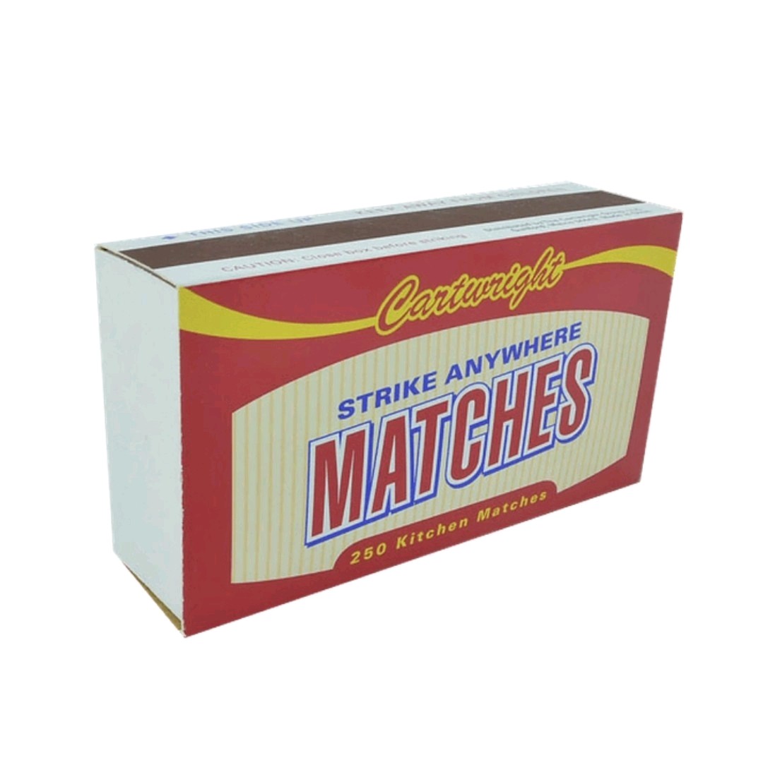 Cartwright Strike Anywhere Kitchen Matches (250 per Box) New!