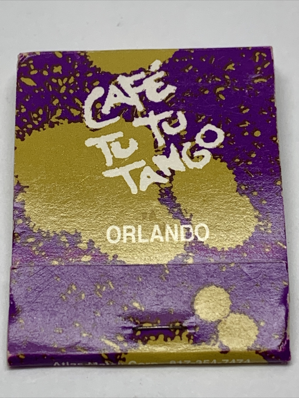 Vintage Matchbook Cafe’ TuTu Tango Orlando & Miami, Fl Atlanta, Ga gmg
