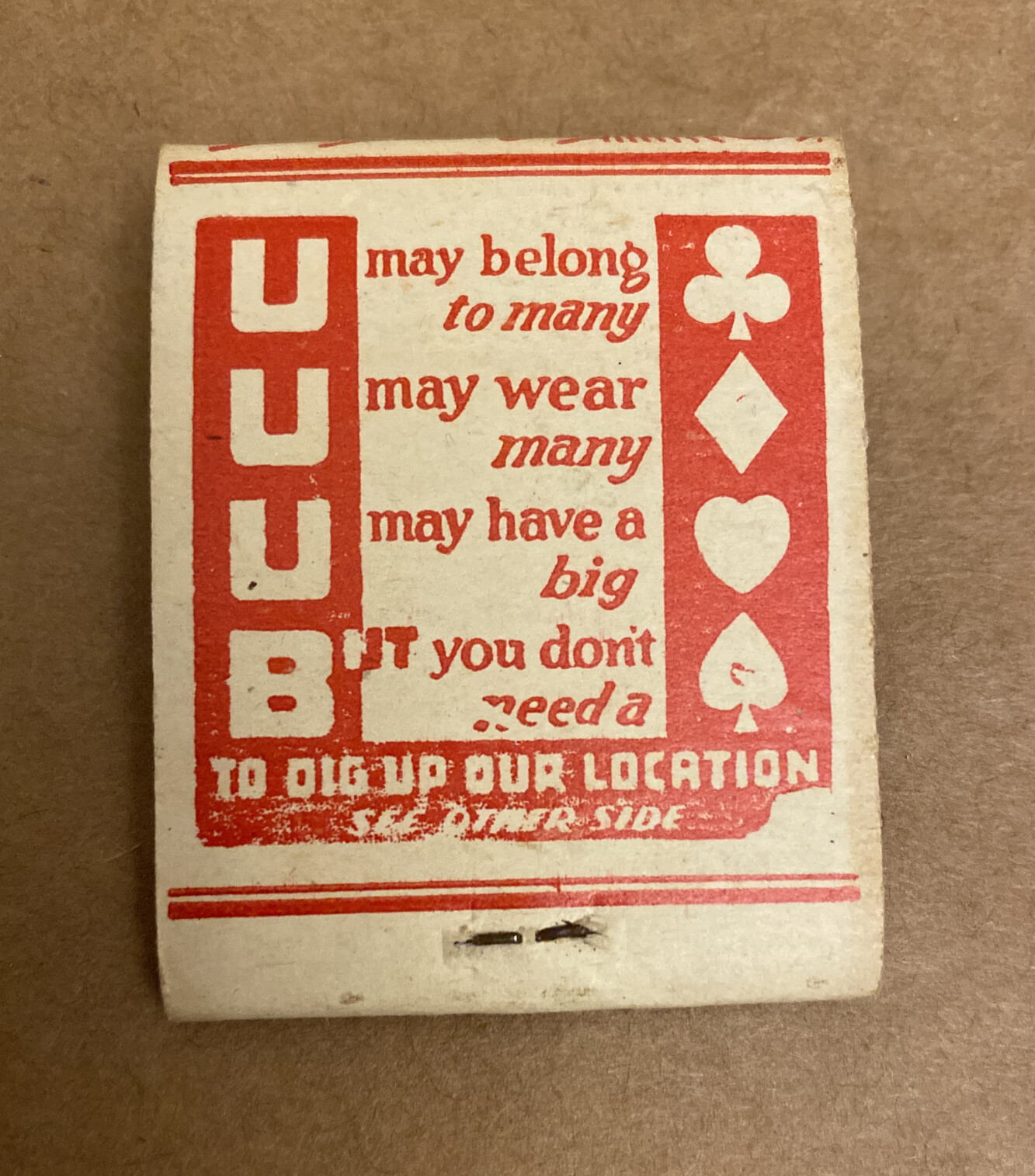 Vtg 1940s-1950s AUTO Service Station, Superior match co. Chicago, USA Match Book