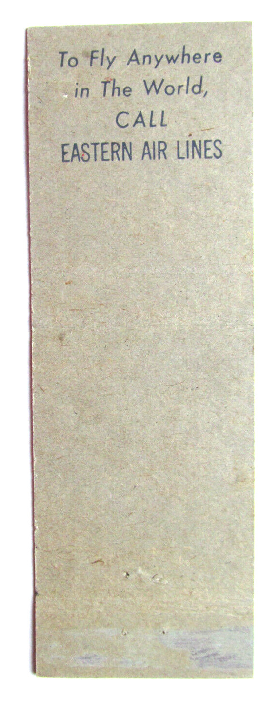 Eastern Air Lines Silver Fleet – Cities Service Petroleum 20FS Matchbook Cover