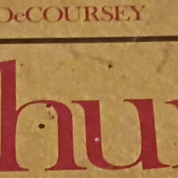DeCoursey Vintage Advertising Matchbook Cover, Text “McCOURSEY”