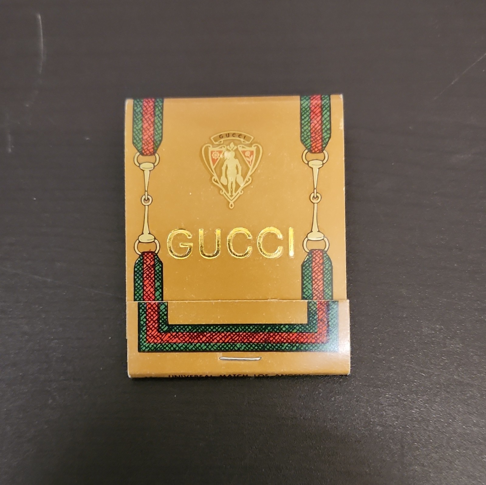 Gucci Matchbook Vintage Unstruck 1970’S FIFTH AVE NEW YORK SHOP Iconic GG LOGO
