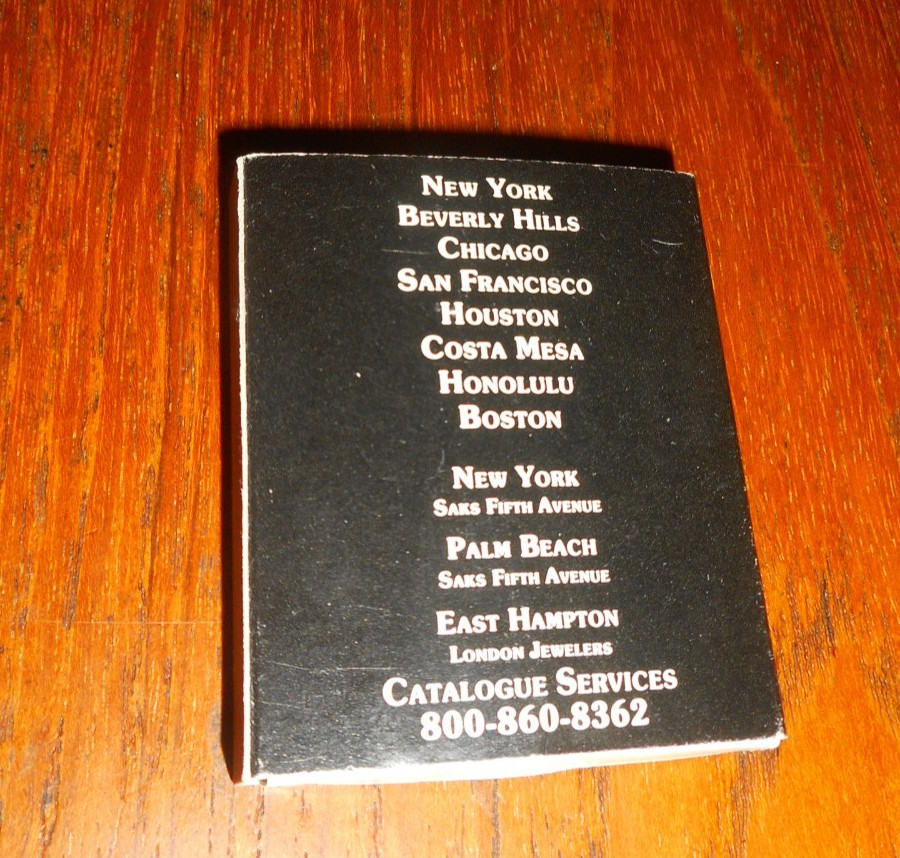 Vintage Alfred Dunhill Black Matchbox w/ Matches-Made in Japan