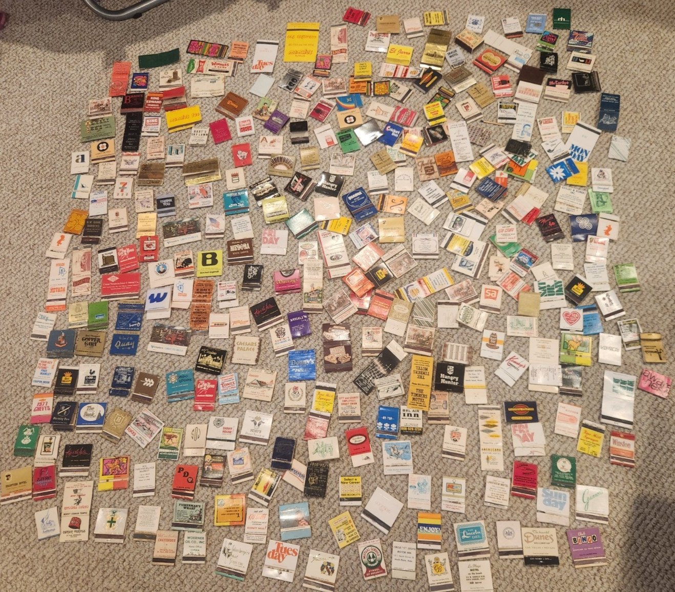 24 Vintage Matchbooks Mixed Variety 1970s Las Vegas Hotels Bar Restaurants Gas