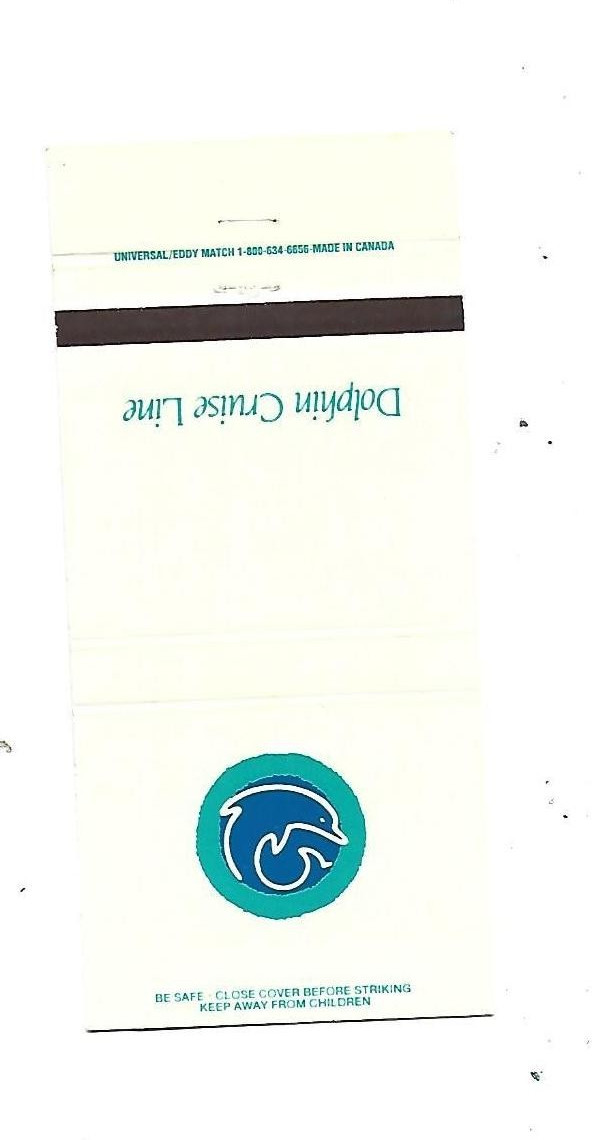 Dolphin Cruise Line Matchcover