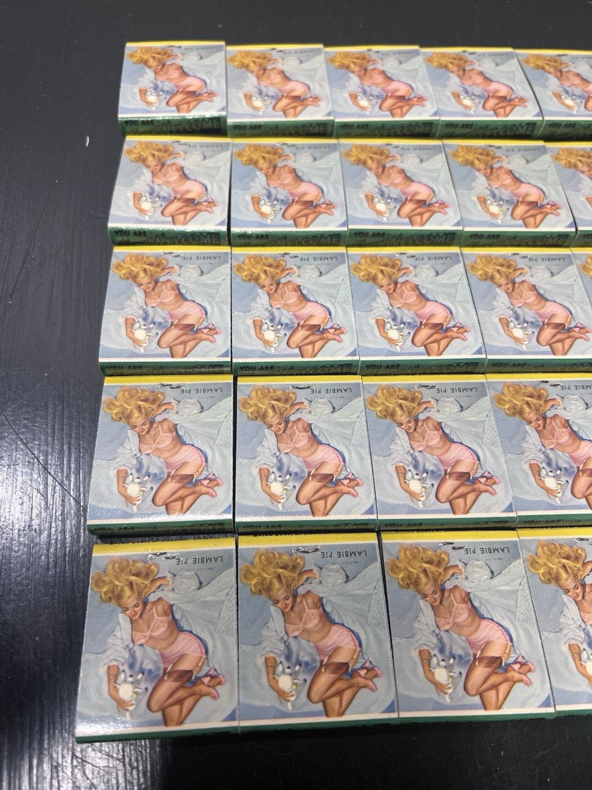 Vintage Pin Up Matchbook Lot AMVETS Ogden Utah Advertising Unused 35