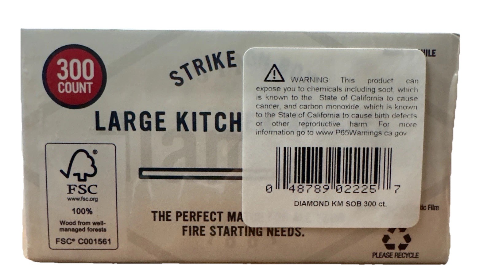 Diamond Large Wood Kitchen Matches 3 Box Value Pack 300 Per Box 900 In Total.