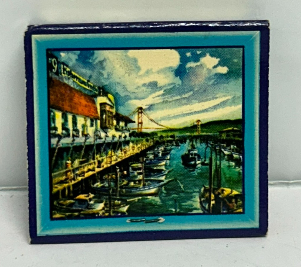 Vintage matchbook cover #9 Fisherman’s Grotto San Francisco CA Unstruck