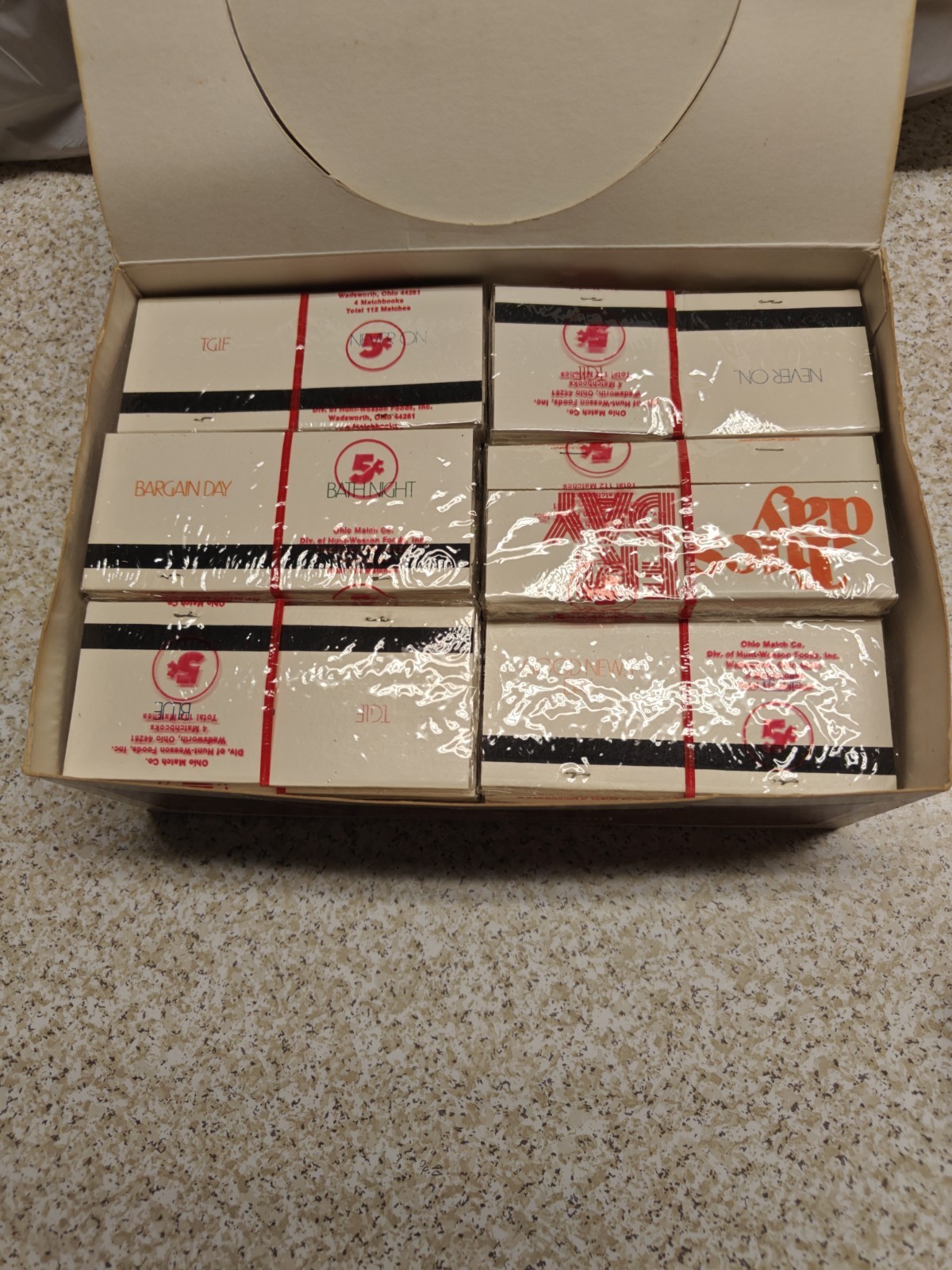 Match Paks Ohio Match Co With Original Display Carton And Cardboard Box NOS