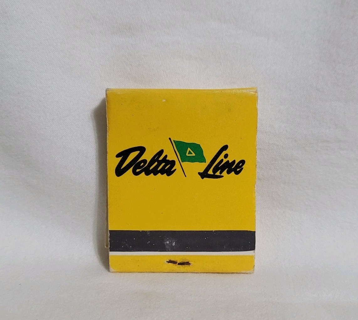 Vintage Delta Steamship Lines Matchbook Advertising Matches Full