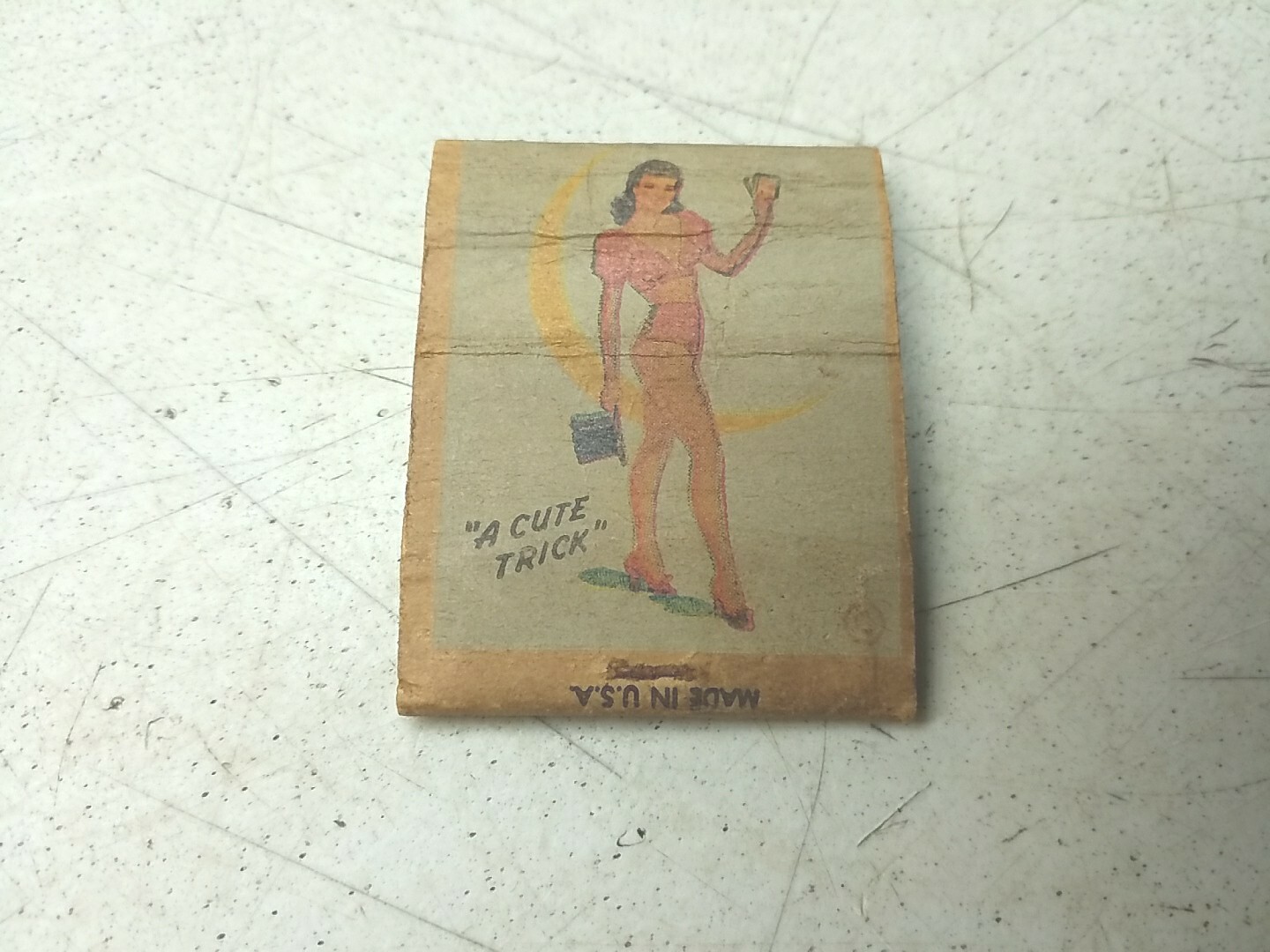 Modernistic Bar At Big Flats Hwy 13 Friendship WI Advertising Matchbook Cover