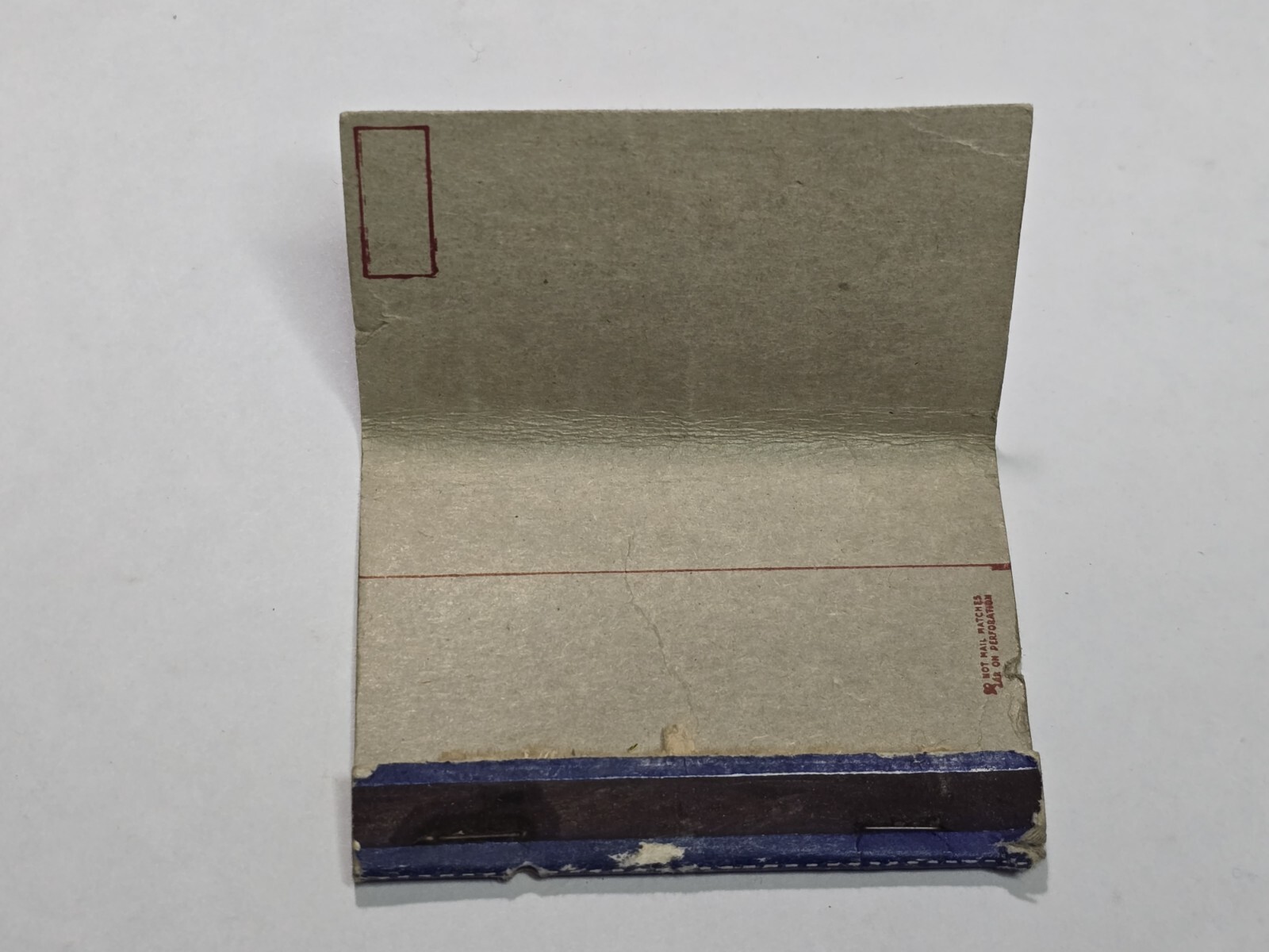 Vintage United States Naval Hospital Newport RI Matchbook