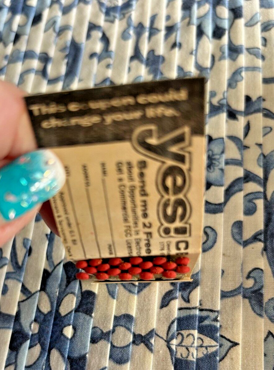 Yes! 2 Free Books Vintage Matchbook