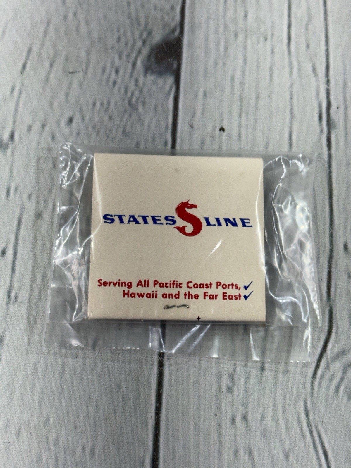 States Steamship Company States Line Shipping Cargo Vintage Matchbook Complete
