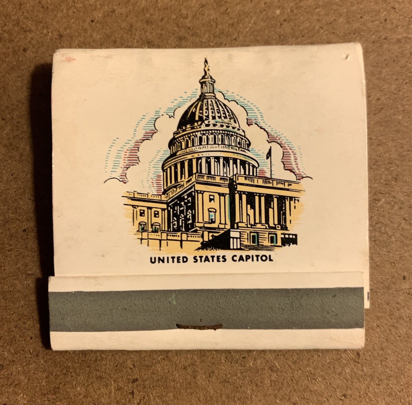 Washington DC ~ United States Capitol ~ Historic Matchbook, As Is*