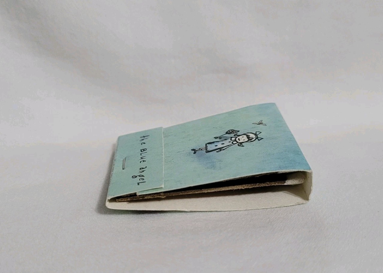 Vintage Matchbook The Blue Angel Restaurant Philadelphia PA Advertising Full