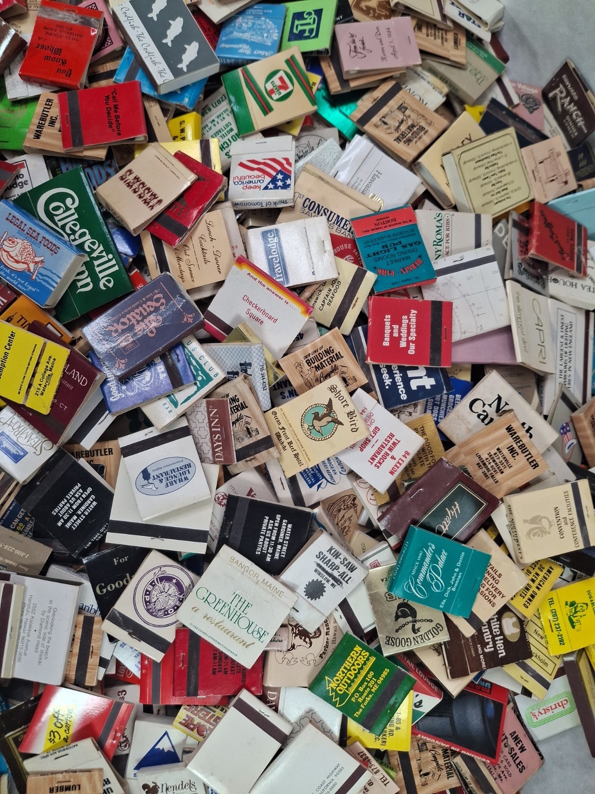 Lot Of 50 Assorted New/ Used Matchbooks /Matchboxes -Random Selection Vintage